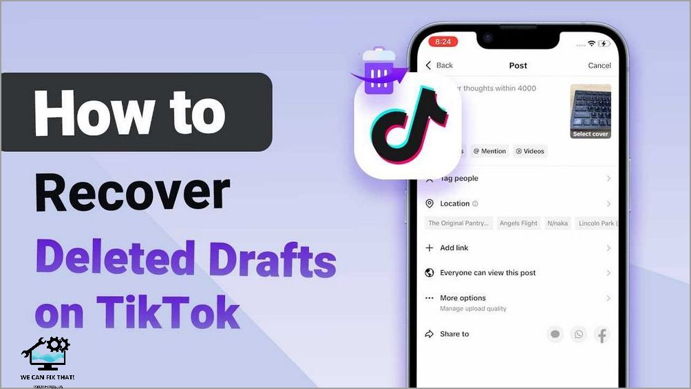 What happens to your TikTok drafts if you delete the app?