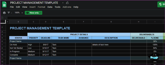 6 Best Google Sheets Templates for Project Management